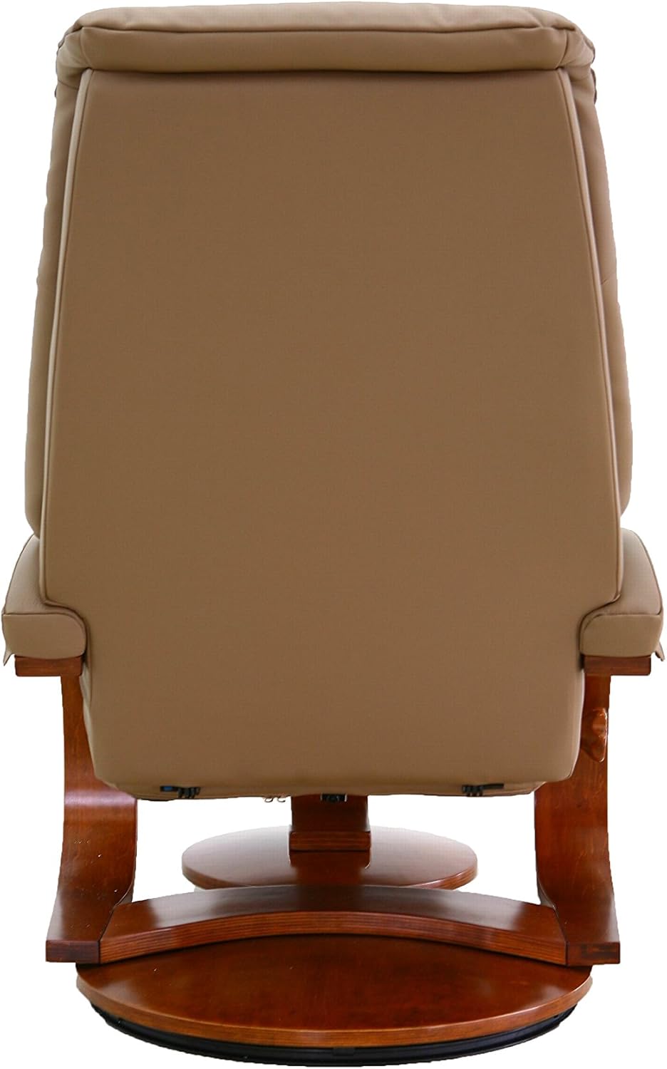 Sand Top Grain Leather Recliner and Ottoman B154672