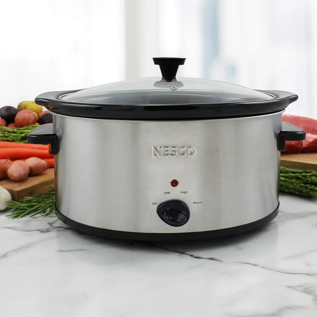 6 Quart Silver Slow Cooker Z34021