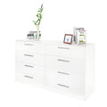 White 6-Drawer Double Dresser T3632