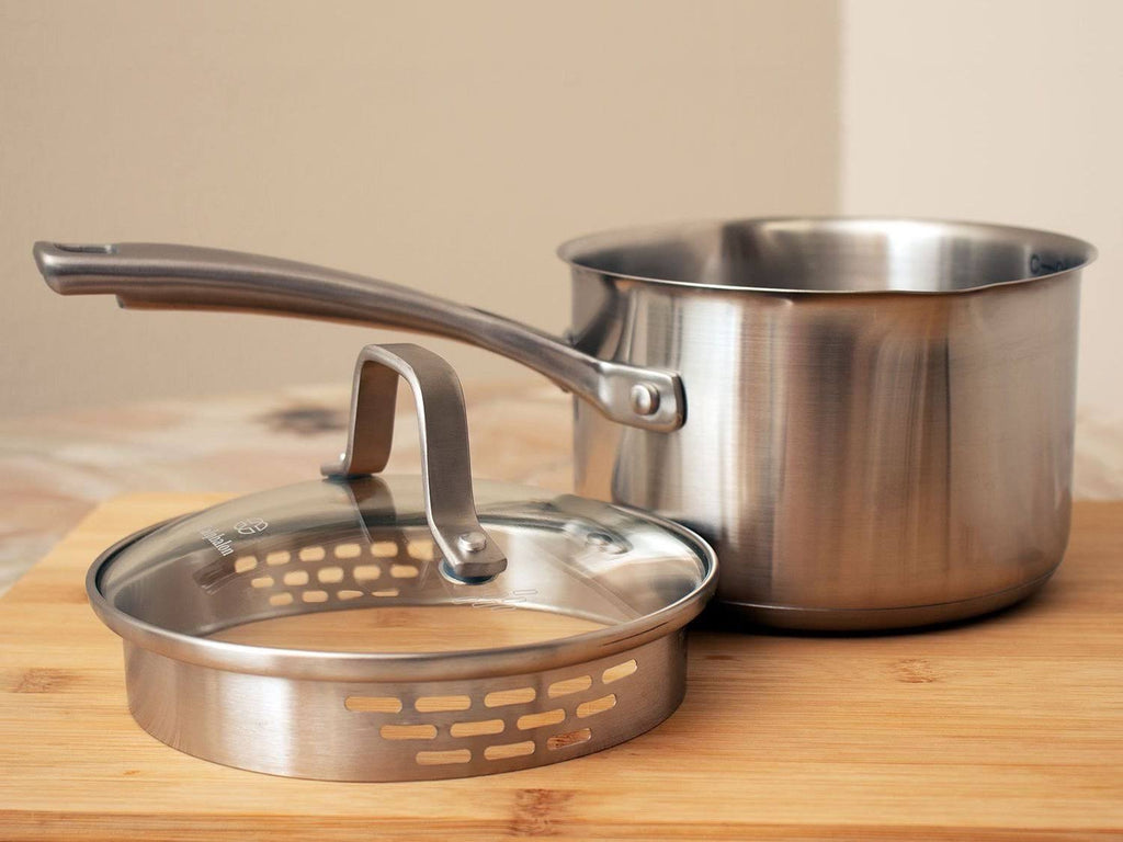 Stainless Steel 1.5 Qt Covered Saucepan U373945