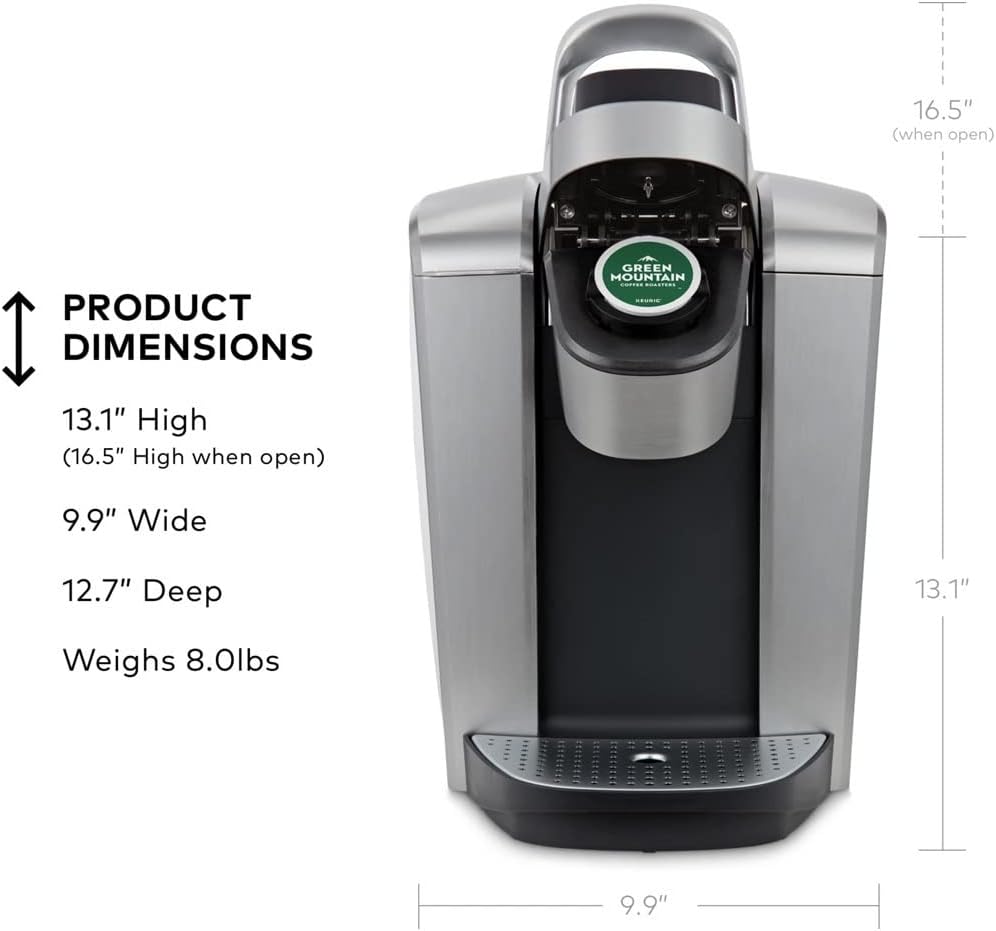 Brushed Silver Single Serve Programmable Coffeemaker W118074