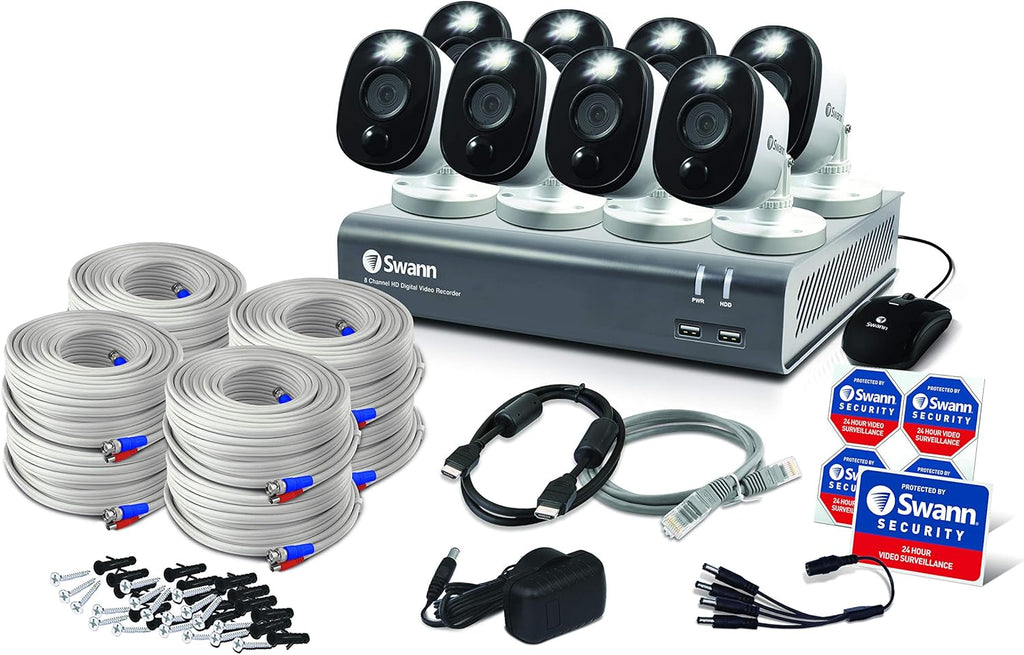 8 Channel 1080p HD DVR Security Camera System with 1TB Hard Drive O597163