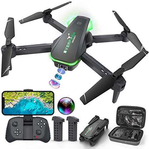 Foldable Remote Control Quadcopter with 1080P Camera and 2 Batteries T430