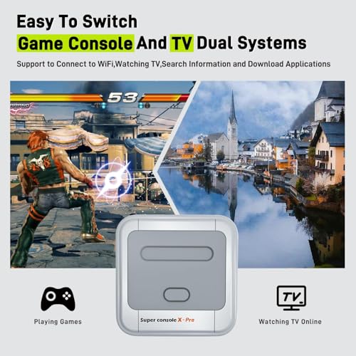 Retro Game Console with 2 Wireless Controllers Q762