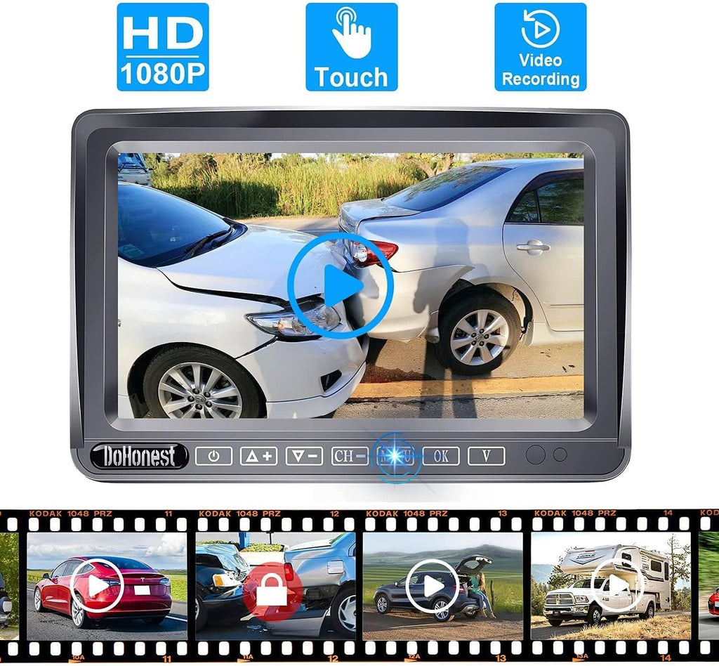 HD 1080P Wireless Backup Camera with 7" Touch Key Monitor A90923