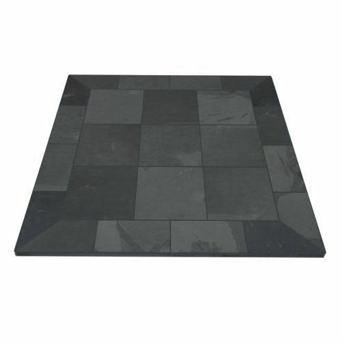 Smokey Grey Slate Hearth Pad E52828