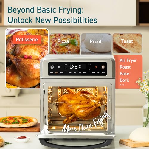 11-in-1 Air Fryer Oven, 13Qt with Rotisserie, 6 Accessories N4205