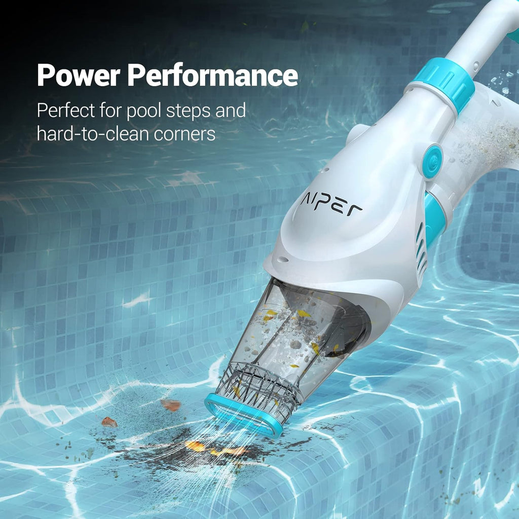 Cordless Handheld Rechargeable Pool Vacuum with 60 Min Run Time M93396
