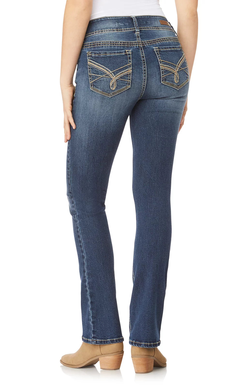 Women's Bootcut Mid-Rise Stretch Jeans T57438