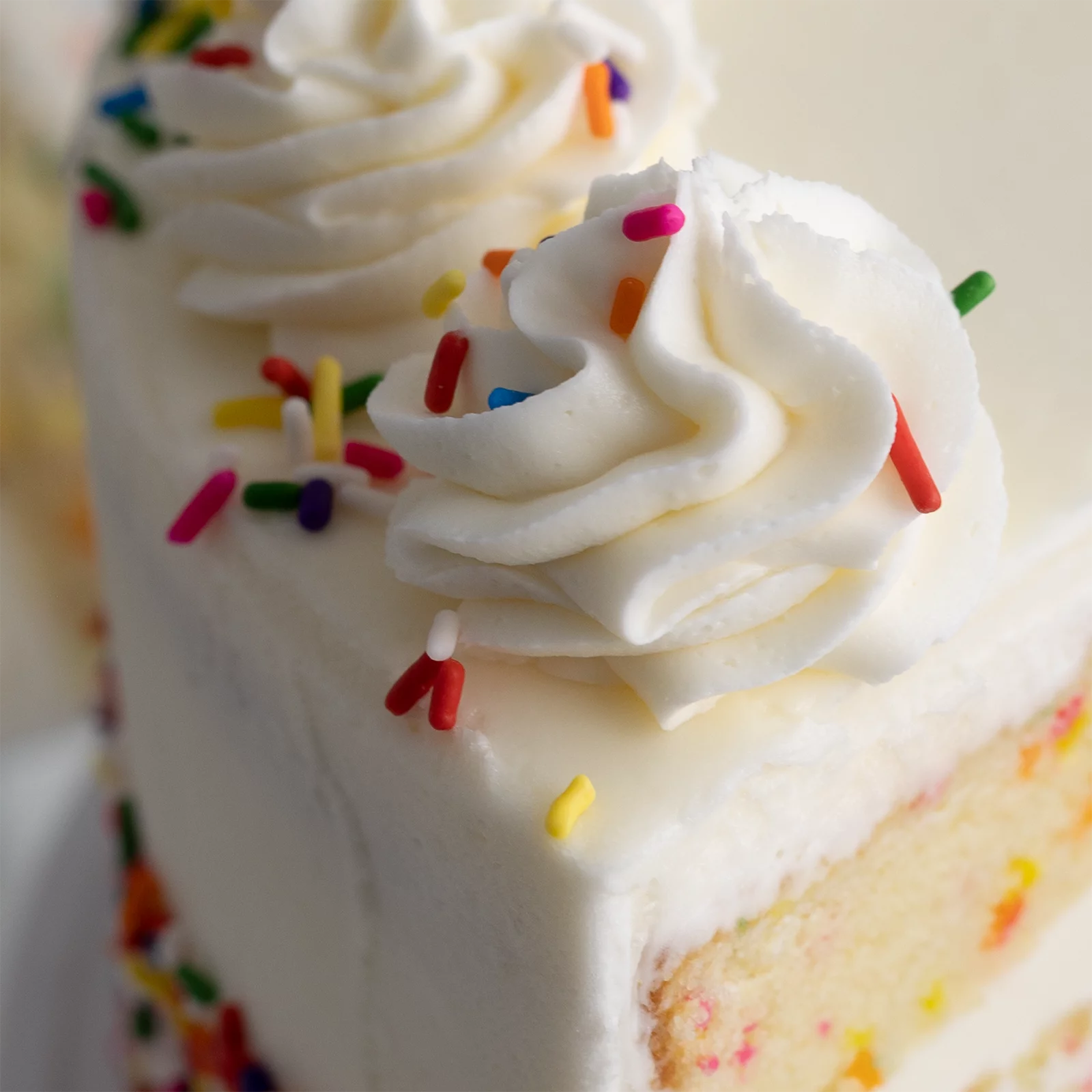 Vanilla Confetti Cake, Large 10” Size B549