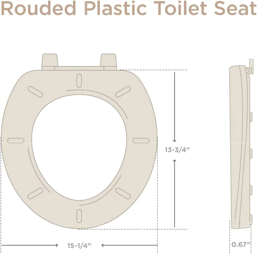 Round Plastic Toilet Seat Slow Close L76447