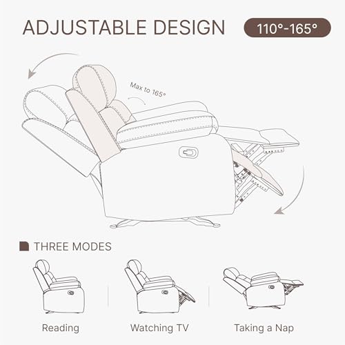 Brown Leather Manual Recliner Sofa M67810