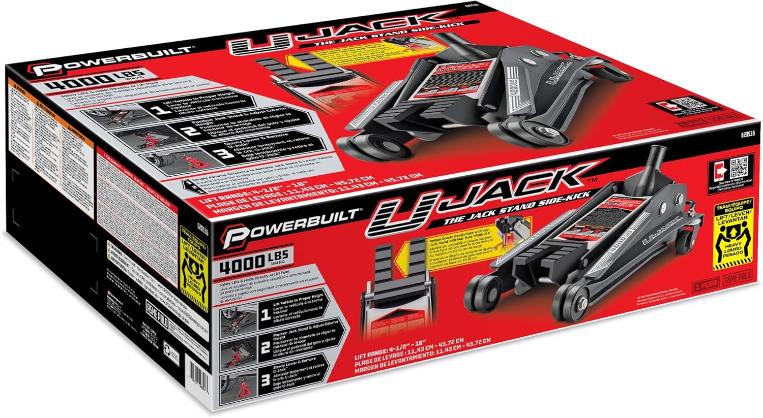 2 Ton 4000 lbs Garage Jack U350
