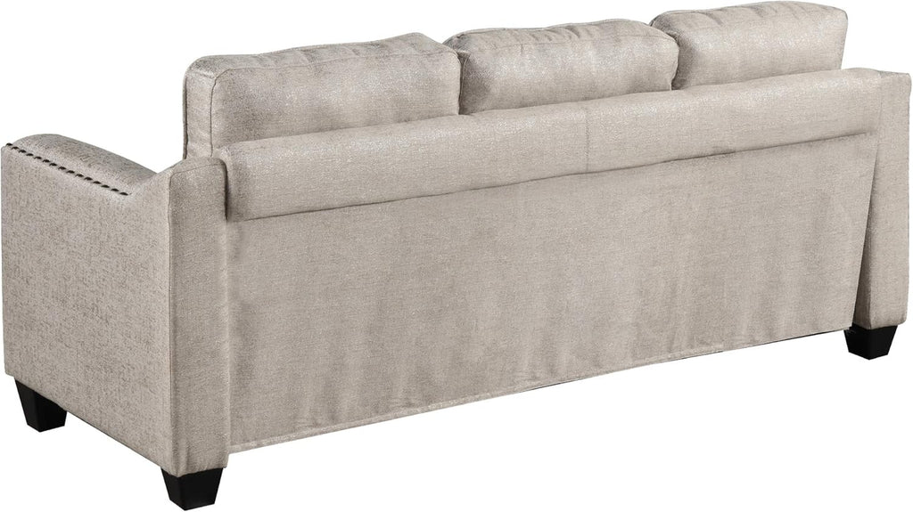 Beige Linen Fabric Sofa and Loveseat Set N2962