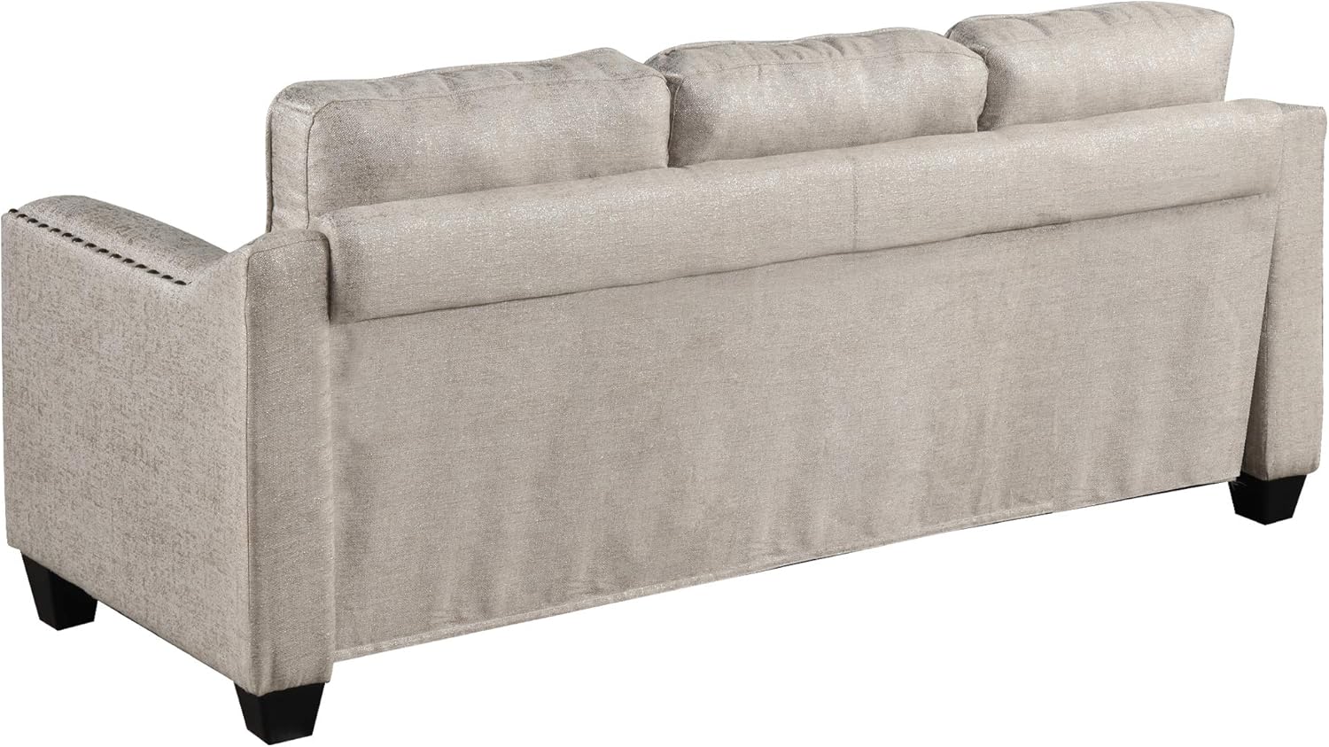Beige Linen Fabric Sofa and Loveseat Set N2962