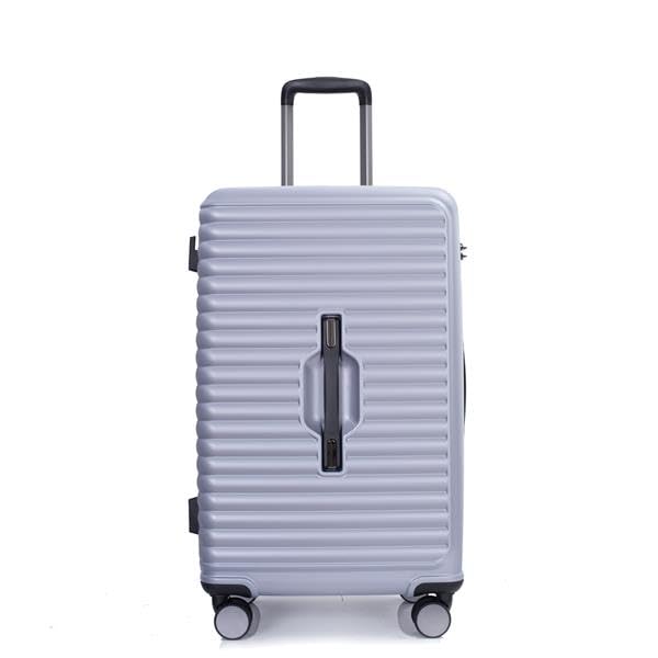 3 Piece PC+ABS Lightweight Luggage Set with TSA Lock (Dark Purple) X87245