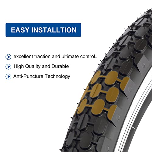 24/26" x 2.125" Folding White Wall Bike Tire N438670