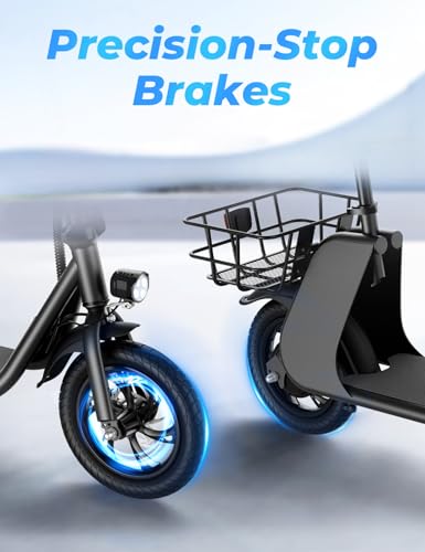 672W Peak Motor 20 MPH 12.5 inch Tires Folding Electric Scooter Z86184