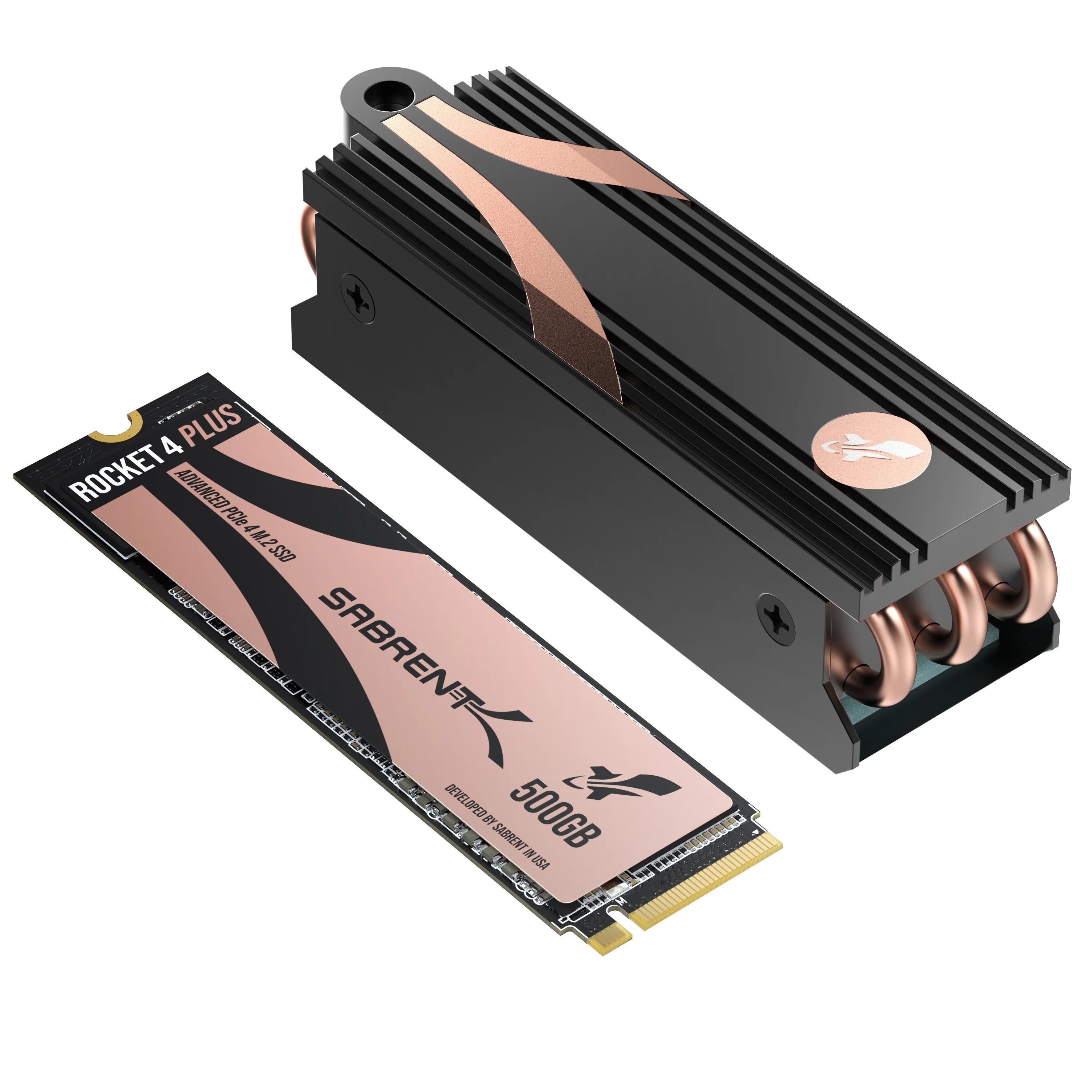 500GB PCIe Gen 4 NVMe M.2 2280 Internal Solid State Drive with Heatsink D147