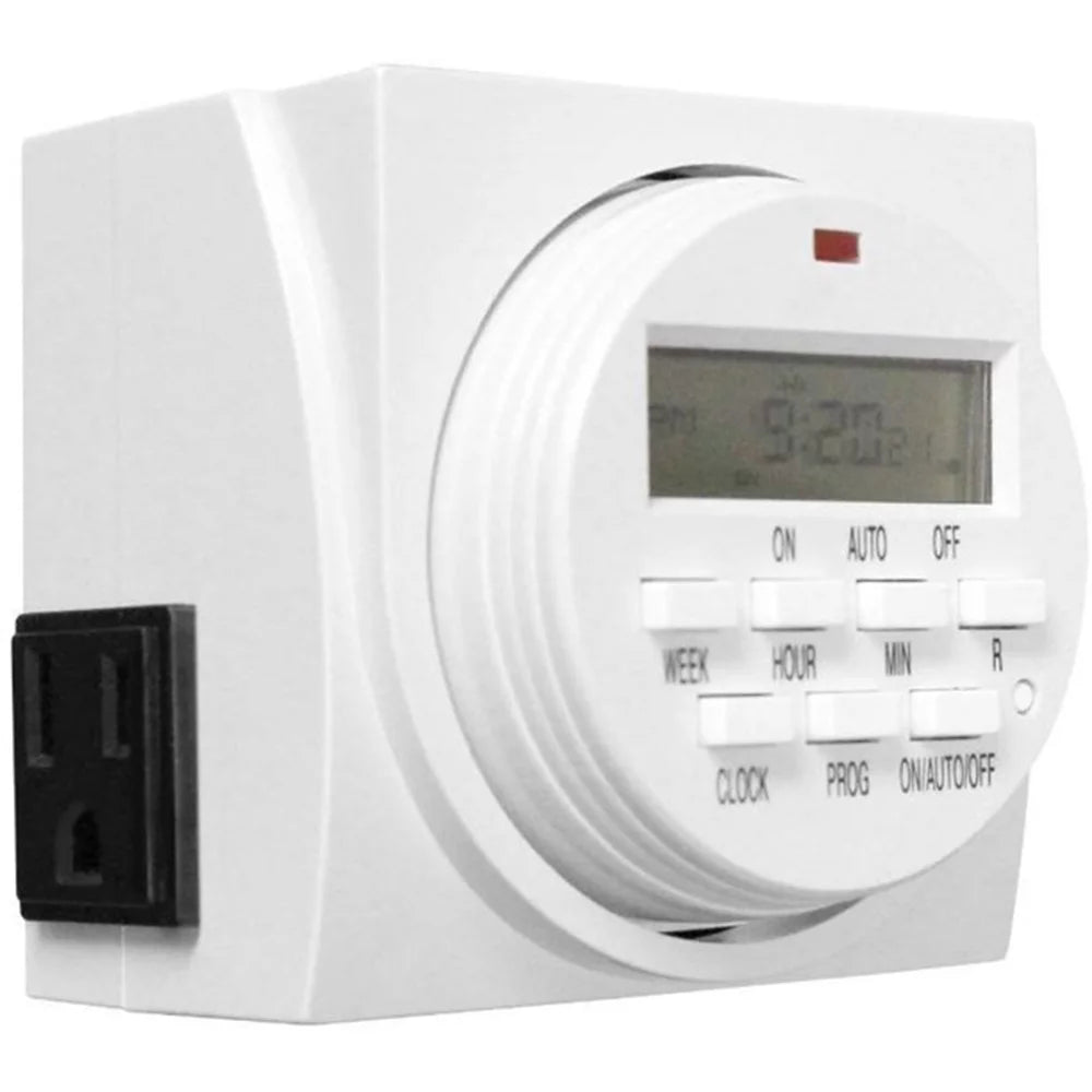 White 2 Pack Digital Programmable Electric Timer N487