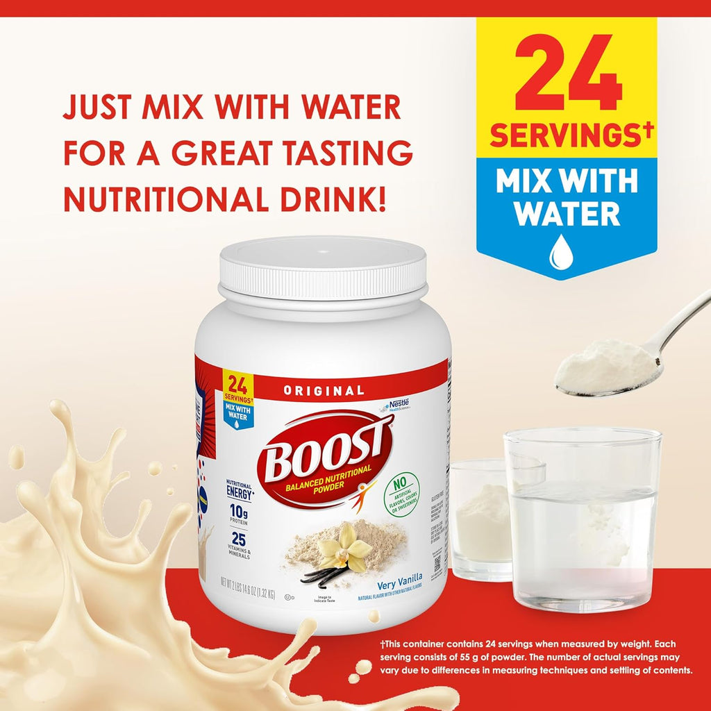 Very Vanilla Nutritional Powder Drink Mix with 10g Protein and 25 Vitamins & Minerals, 14.6 Ounce X632
