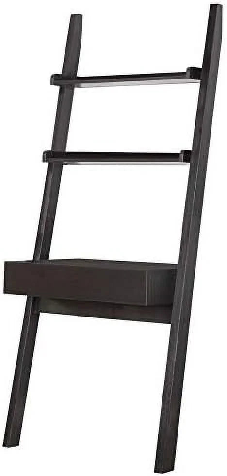 Cappuccino Wall Leaning Ladder Writing Desk M8337