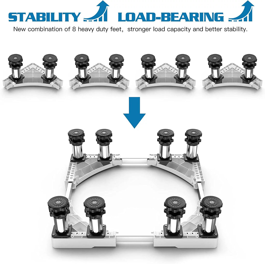 Mini Fridge Stand with 8 Adjustable Feet Z880539