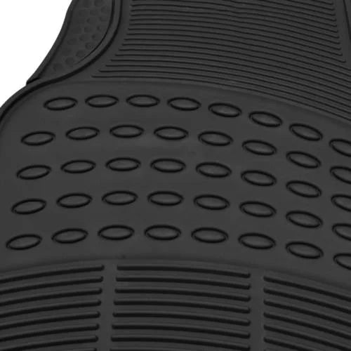 Black Heavy Duty Rubber Floor Mats 2-Piece K5287