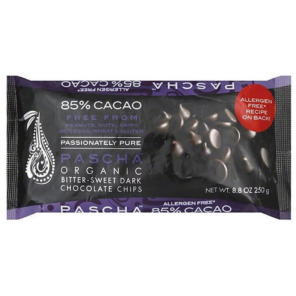 8.8 oz Organic 85% Cacao Dark Chocolate Chips (Pack of 6) U473