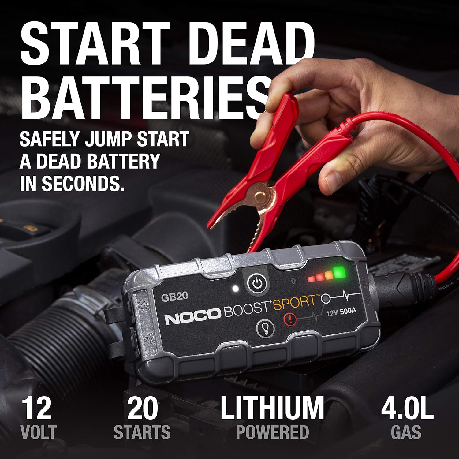 500 Amp 12-Volt Lithium Jump Starter Box Pack of 2 P334
