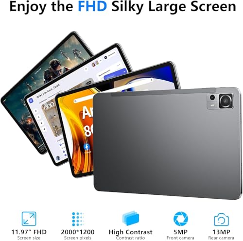 12 Inch Android Tablet with 8GB RAM 256GB ROM U598
