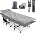 Folding Camping Cot with Carry Bag Grey V365