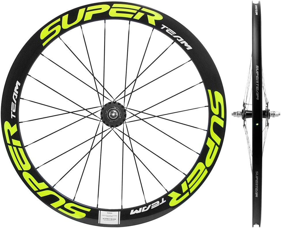 50/23mm Carbon Wheelset Fixed Gear Bike Wheel 700c Clincher Single Speed P724