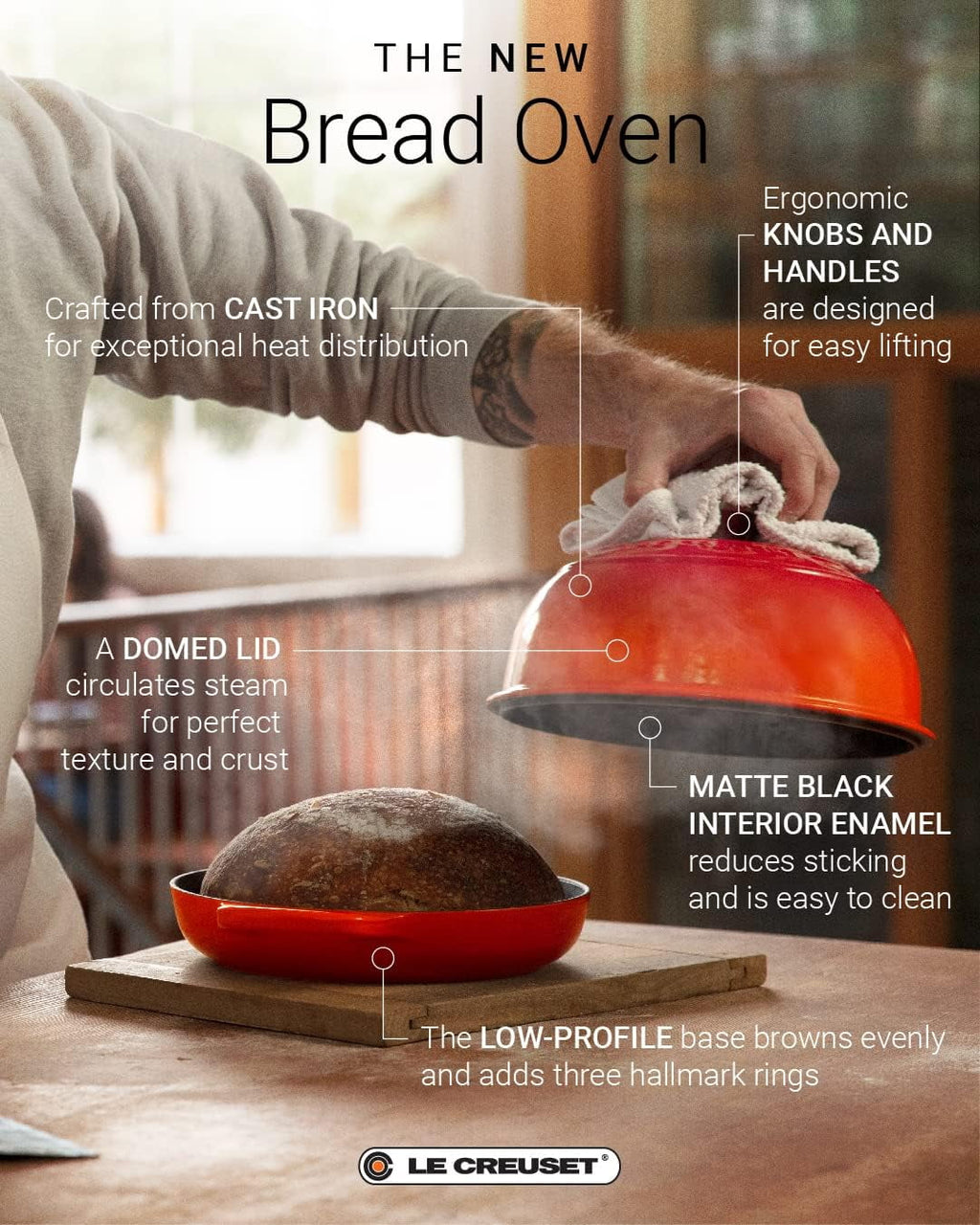Enameled Cast Iron Bread Oven, 1.75 T9097