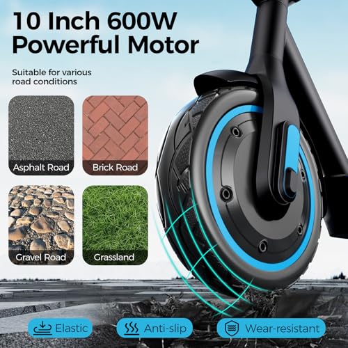 Electric Scooter, 19 Mph Max Speed, 21 Miles Range, 350W, 8.5" Inflatable Tire, Foldable R941994