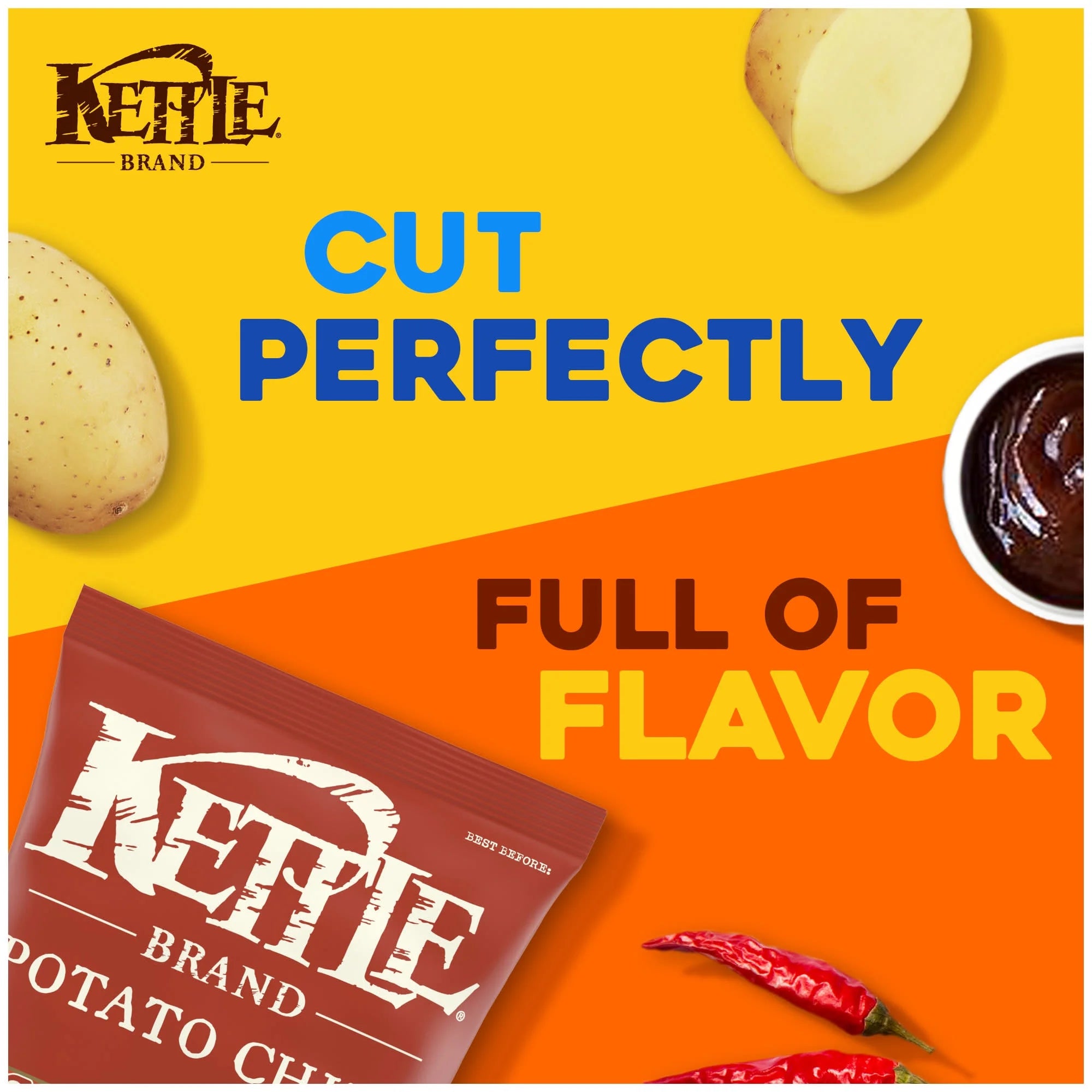Backyard Barbeque Kettle Chips, 8.5 oz A455