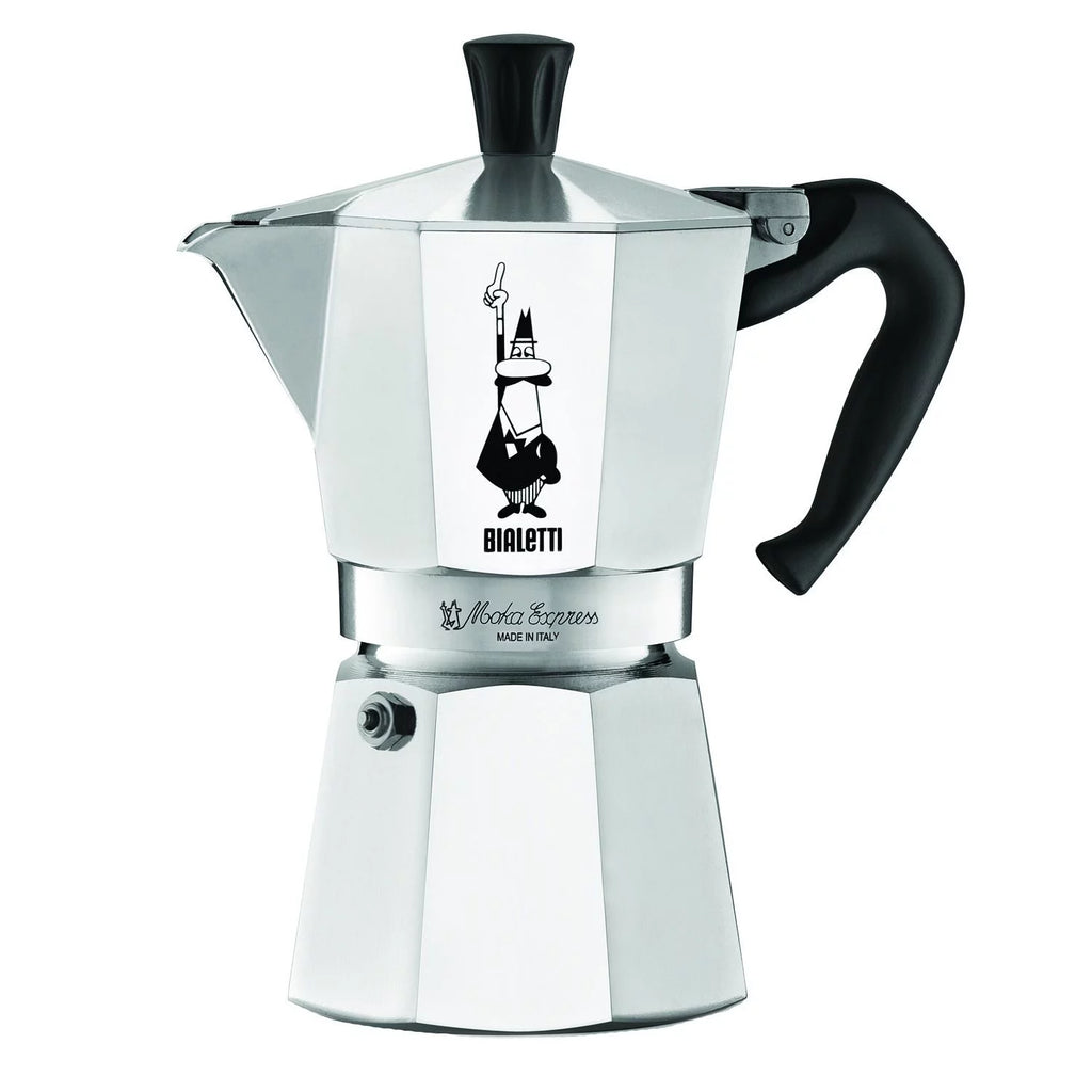 Aluminum 6 Cup Stovetop Espresso Coffee Maker, Silver L1536