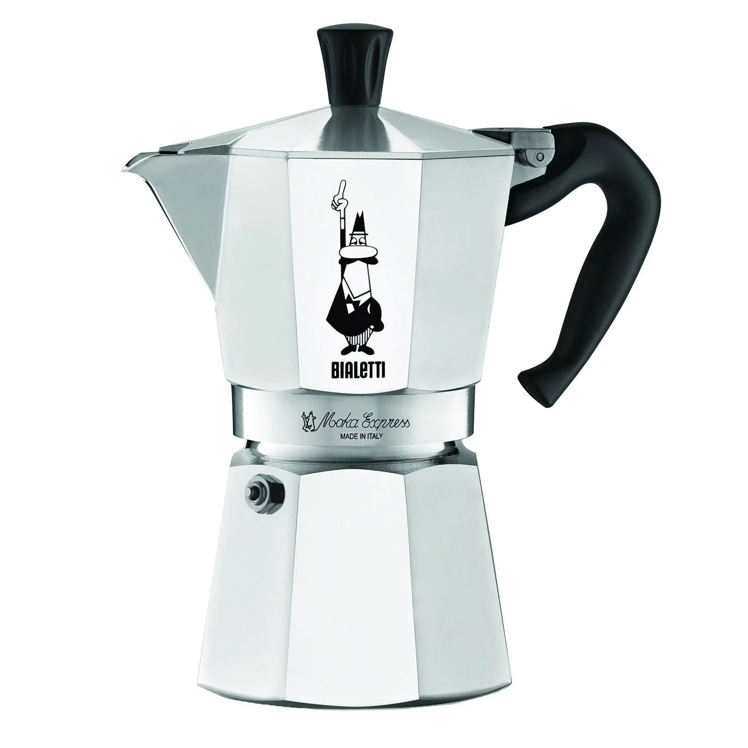 Aluminum 6 Cup Stovetop Espresso Coffee Maker, Silver L1536