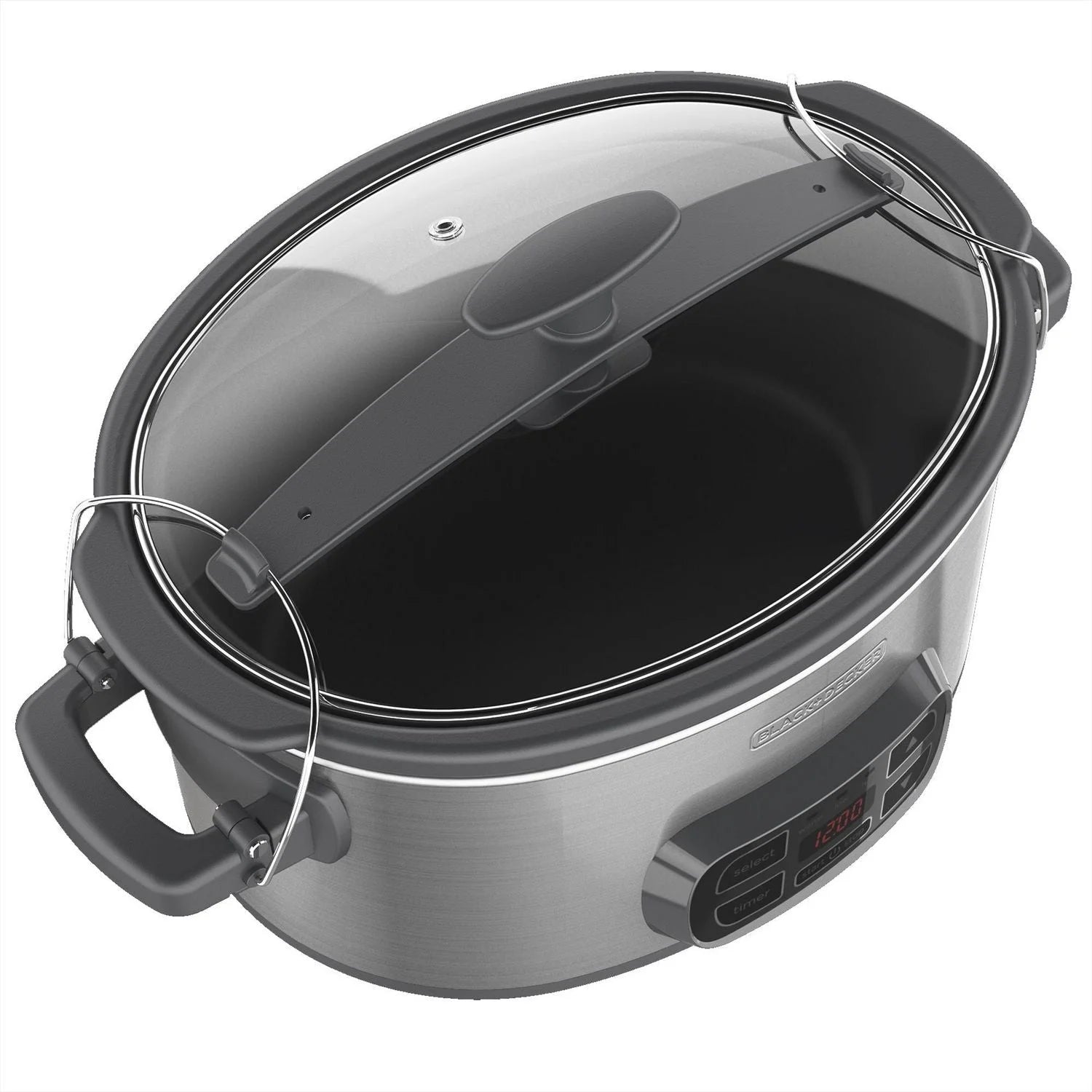 Digital Slow Cooker with 7 Quart Capacity, Stainless Steel C4617