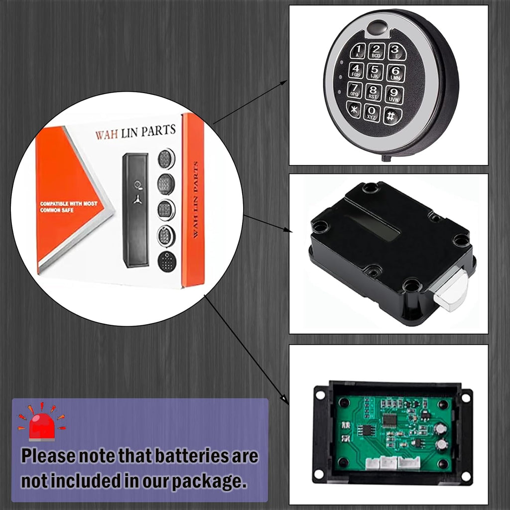 Chrome Electronic Digital Keypad Safe Lock B3120