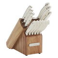 15-Piece High-Carbon Stainless Steel Forged Knife Block Set with Built-in Sharpener D567