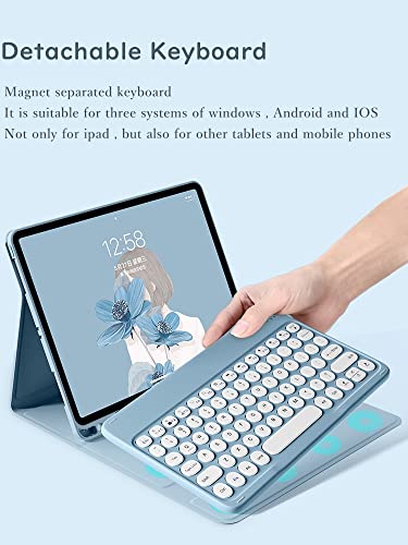 Purple Wireless Detachable Keyboard Case for iPad 10.2/10.5" D813