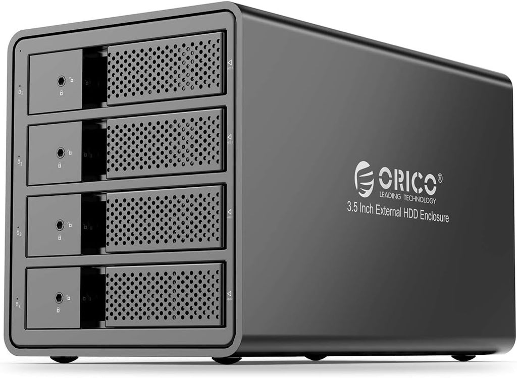 4 Bay USB 3.0 SATA External Hard Drive Enclosure for 3.5 inch HDD Aluminum Alloy RAID Enclosure S858