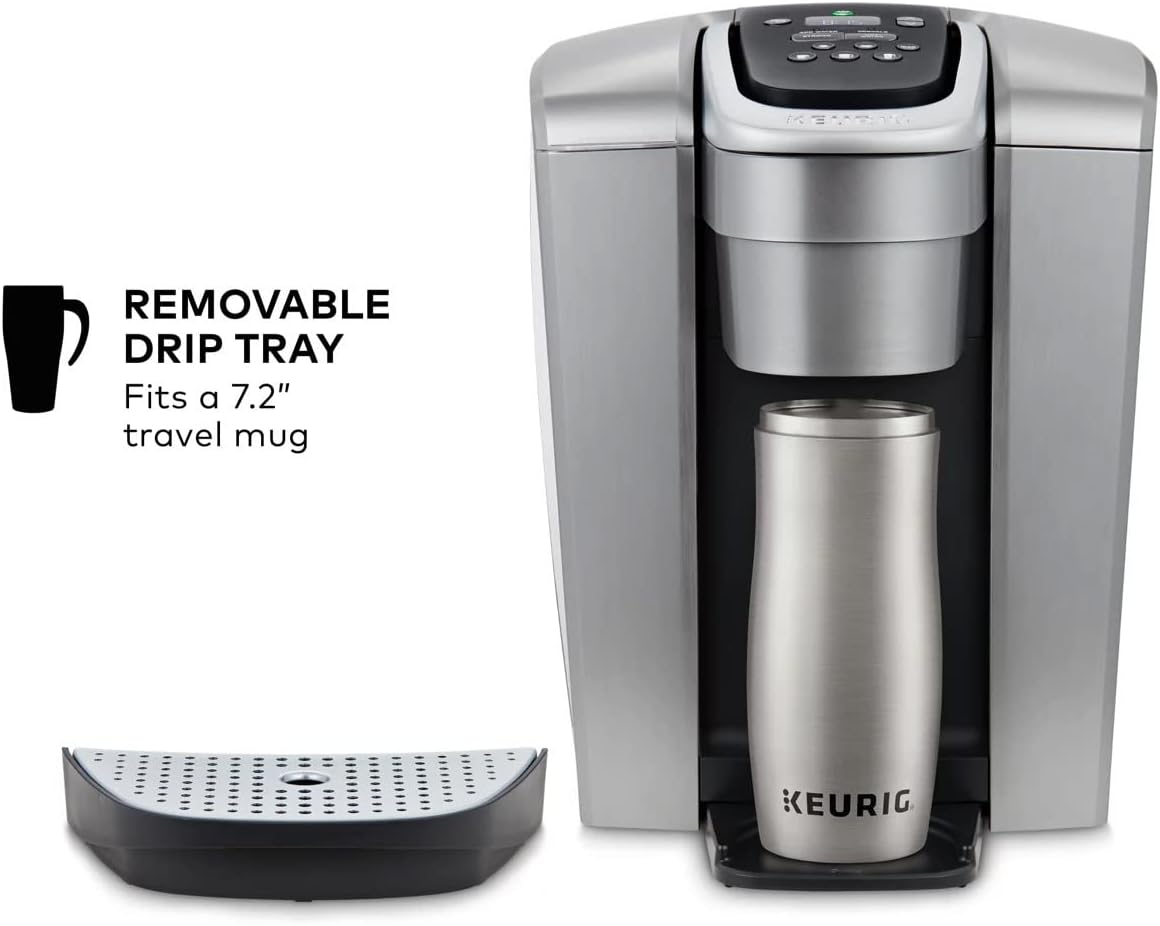 Brushed Silver Single Serve Programmable Coffeemaker W118074