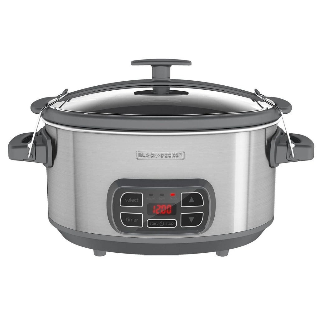 Digital Slow Cooker with 7 Quart Capacity, Stainless Steel C4617