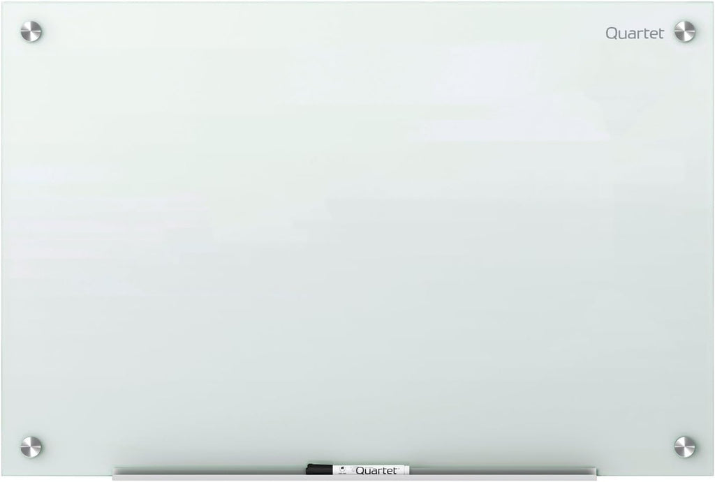 Magnetic Glass Dry Erase White Board, 6' x 4' D540