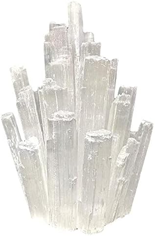 White Crystal Selenite Gypsum Tower Pack of 2 G52114