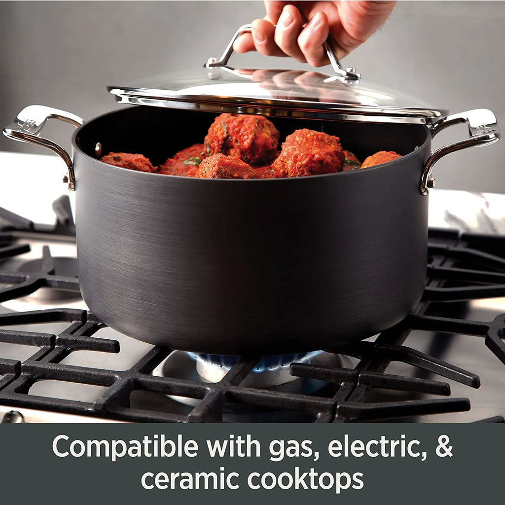 Hard Anodized Nonstick Fry Pan Set, 8.5 & 10.5 inch F489574