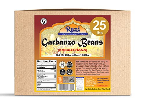Garbanzo Beans (Kabuli Chana) 128oz (8lbs) 3.63kg Bulk D13391