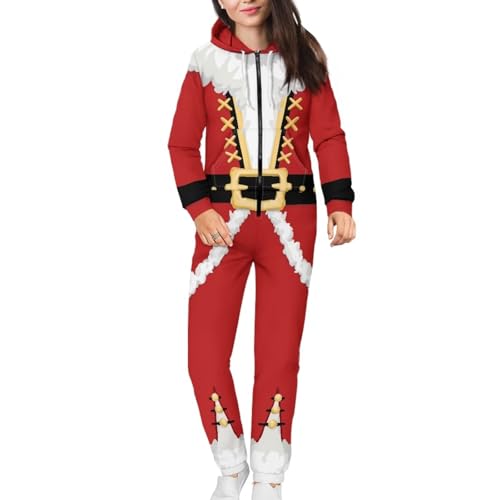 Adult Onesie Hooded One-Piece Pajama Zipper Jumpsuits C523146